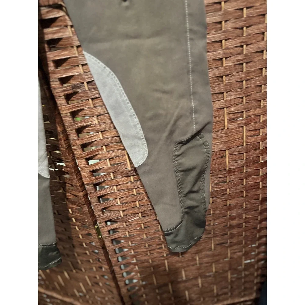 Equestrian Riding Breeches Jodhpurs Horseback Riding Pants Olive Green‎ flaws